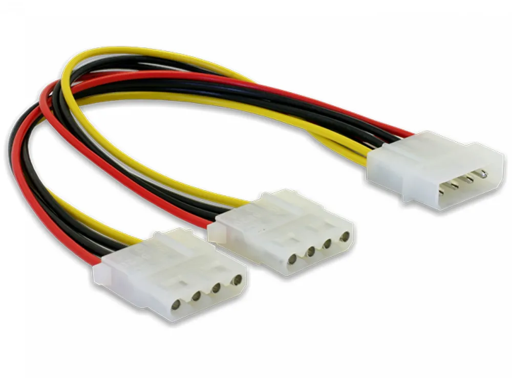 Cablu Y alimentare InLine Molex 4 pini 24 cm