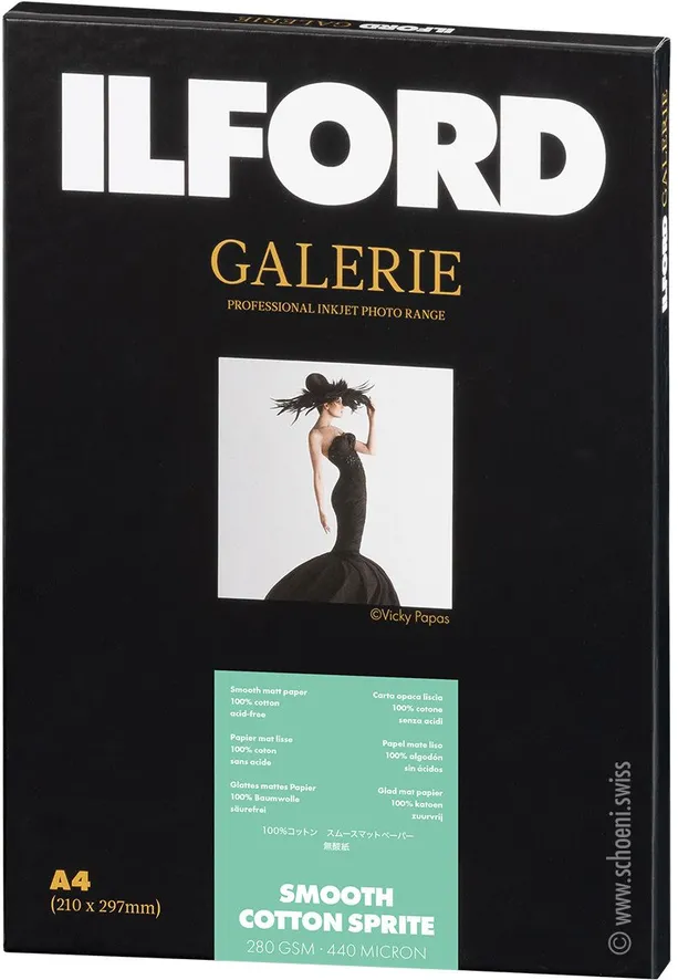Hartie Foto Ilford Galerie Smooth Cotton Sprite 280g A4 25 Sheets