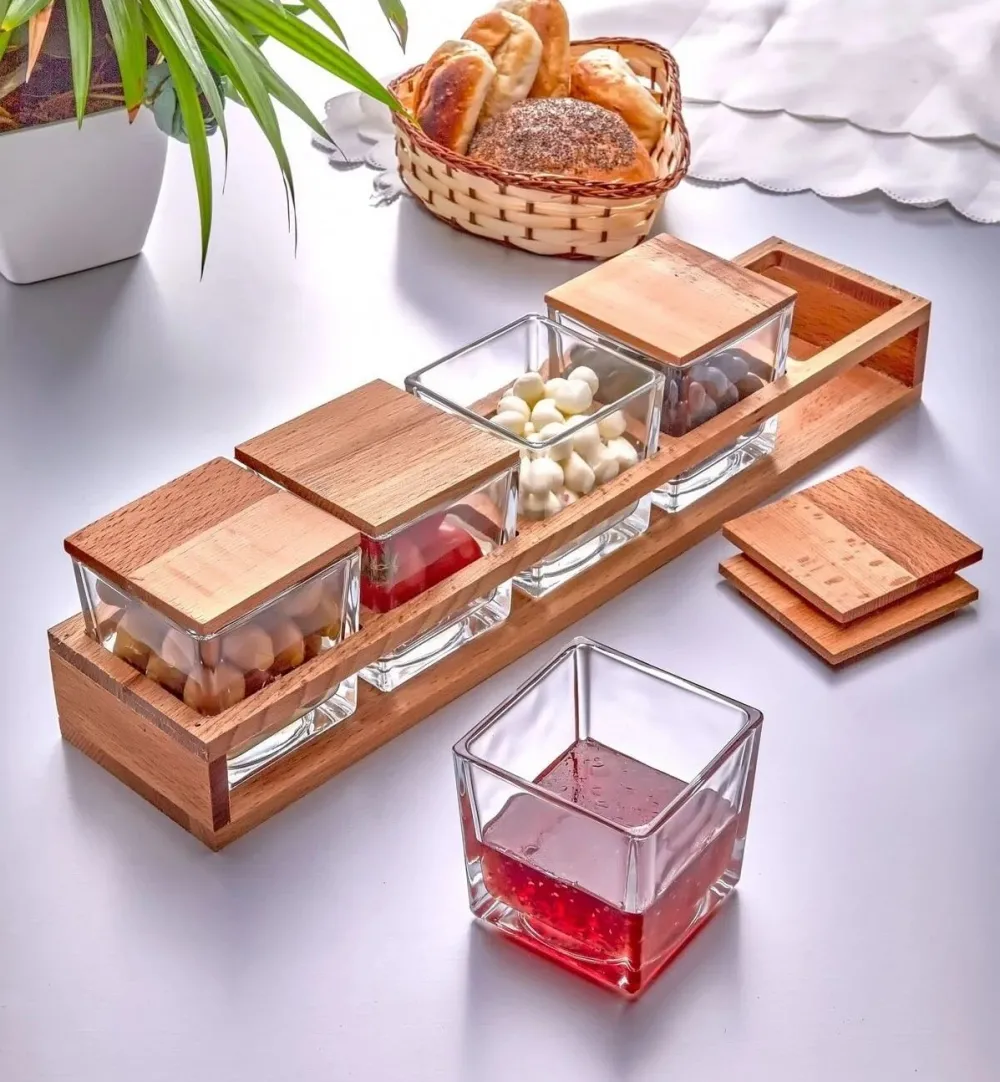 Set pentru micul dejun (11 piese) Hermia İl0327, Transparent / Natural