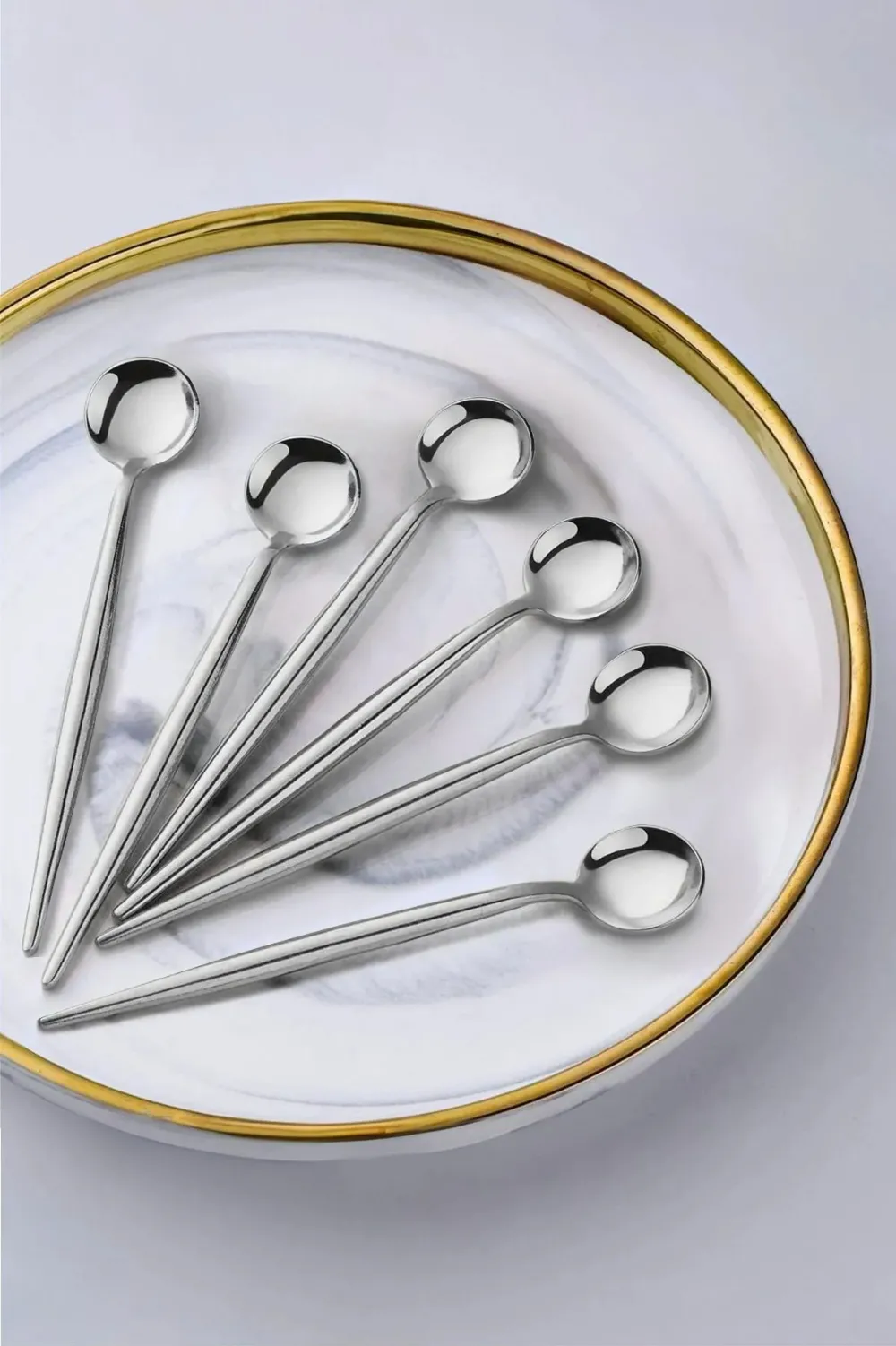 Set linguri (6 piese) Hermia MCH10186, Argintiu