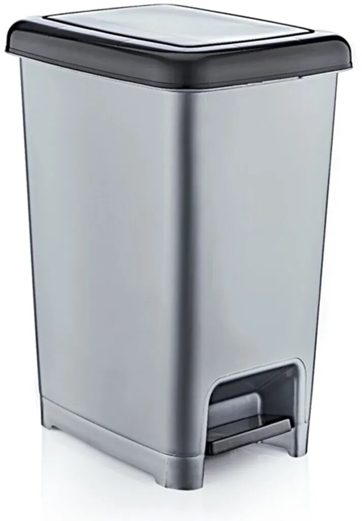 Coș de gunoi Hermia 01043, Gri / Negru