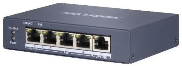 SWITCH 5PORTURI 1X HIPOE 3XPOE UNMANAGED