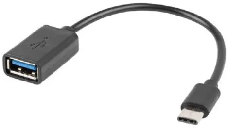 Adapter USB C(M)-USB-A (F)2.0 0.15M OTG czarny