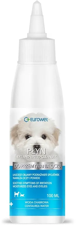 EUROWET eye liquid - eye cleaning liquid for dogs and cats - 100 ml