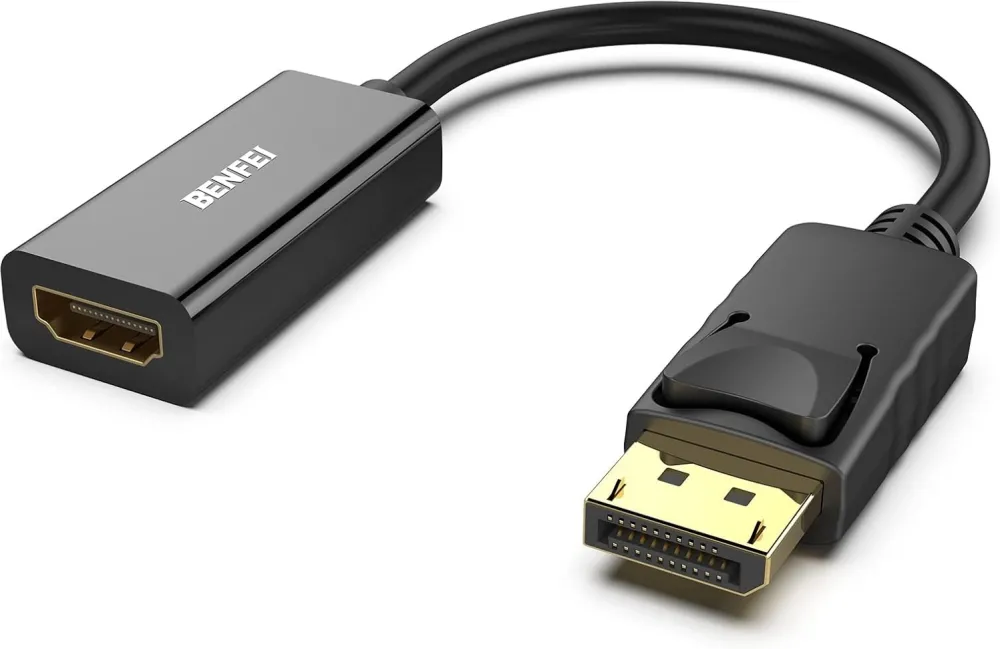 BENFEI adapter DisplayPort 1.2 to HDMI 1.4 4K unidirectional black