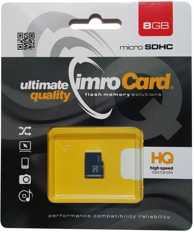 Imro memory card 8GB microSDHC cl. 4
