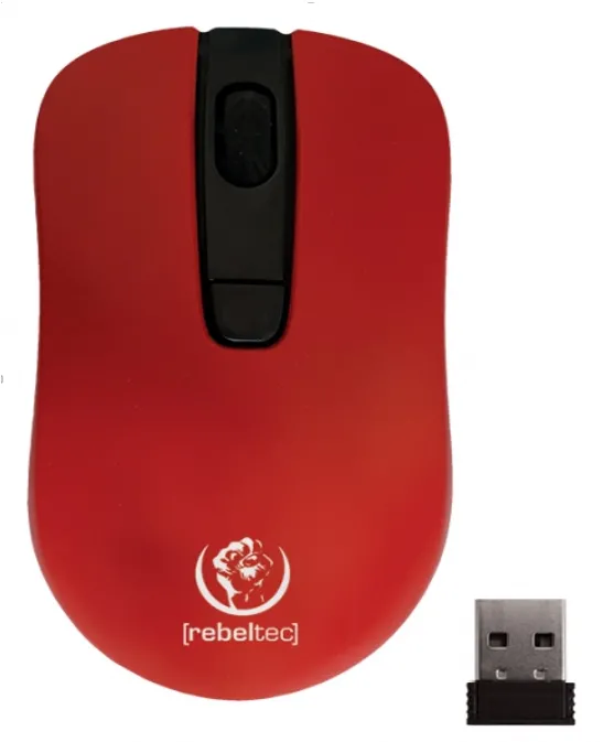 Rebeltec wireless mouse STAR red