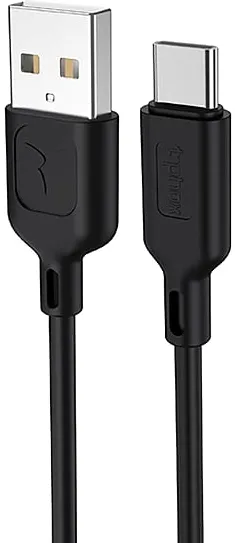 CABLE T-PHOX FAST TYPE-C 2.4A 1.2M BLACK