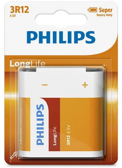 Battery PHILIPS 3R12 4.5V LONGLIFE