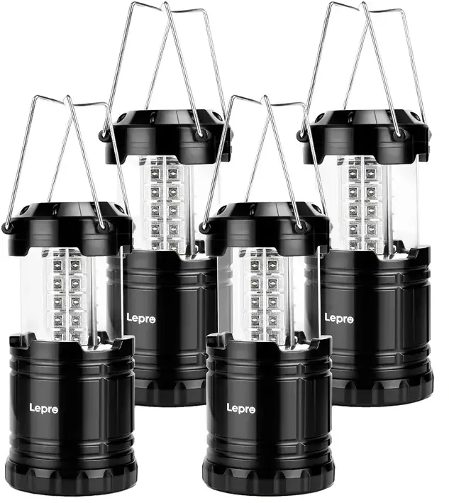 Lanternă de camping LEPRO PR330040-2, 4 buc.