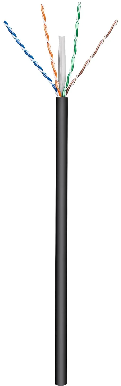 Goobay CAT 6 Outdoor Network Cable, U/UTP, 100 m, Black
