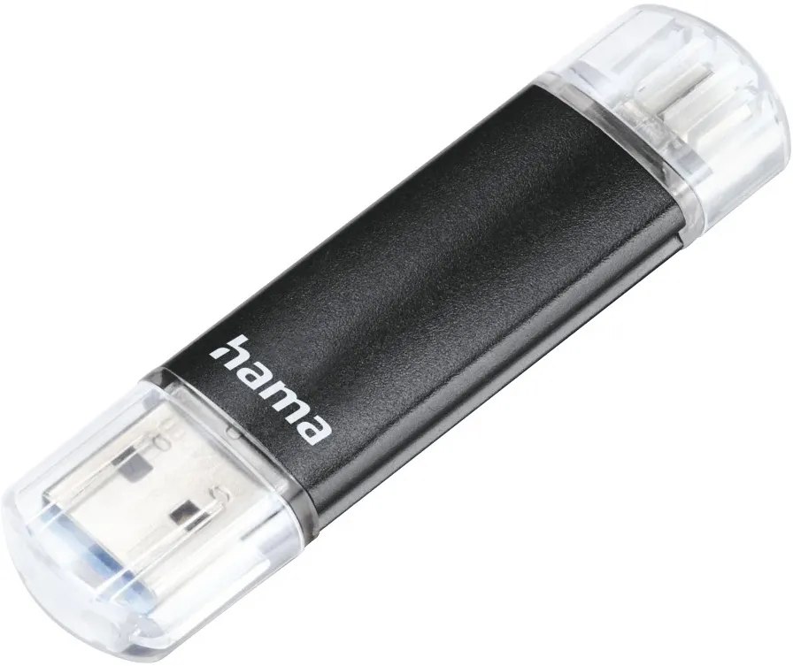 "Laeta Twin" USB Stick, USB 3.2 Gen 1, 64 GB, 40MB/s, black