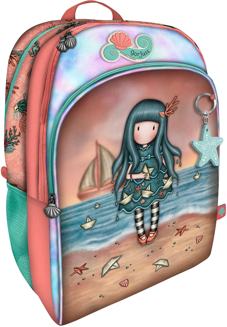Rucsac clasic Gorjuss Washed Ashore, 2 compartimente, 34x43x22 cm