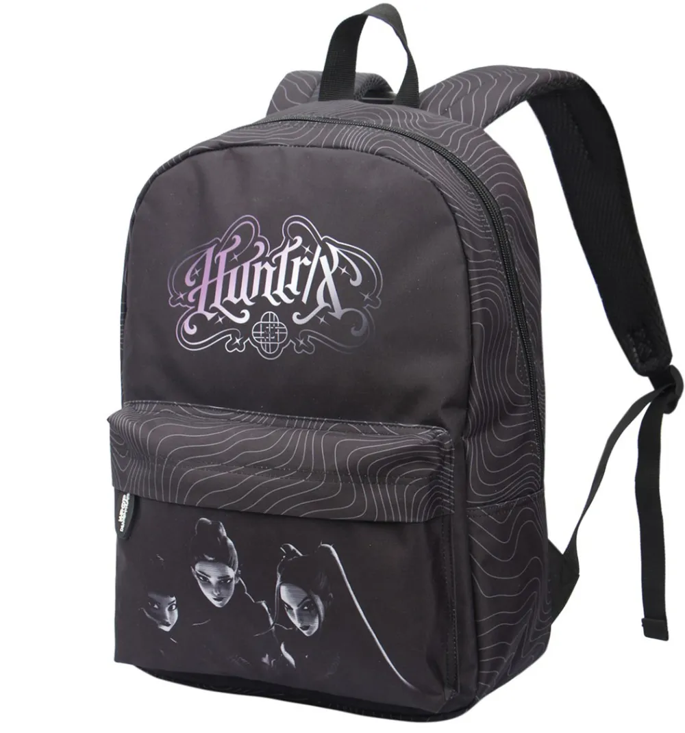 Ghiozdan Demon Hunter BP-33, 16 inch, negru, 2 compartimente