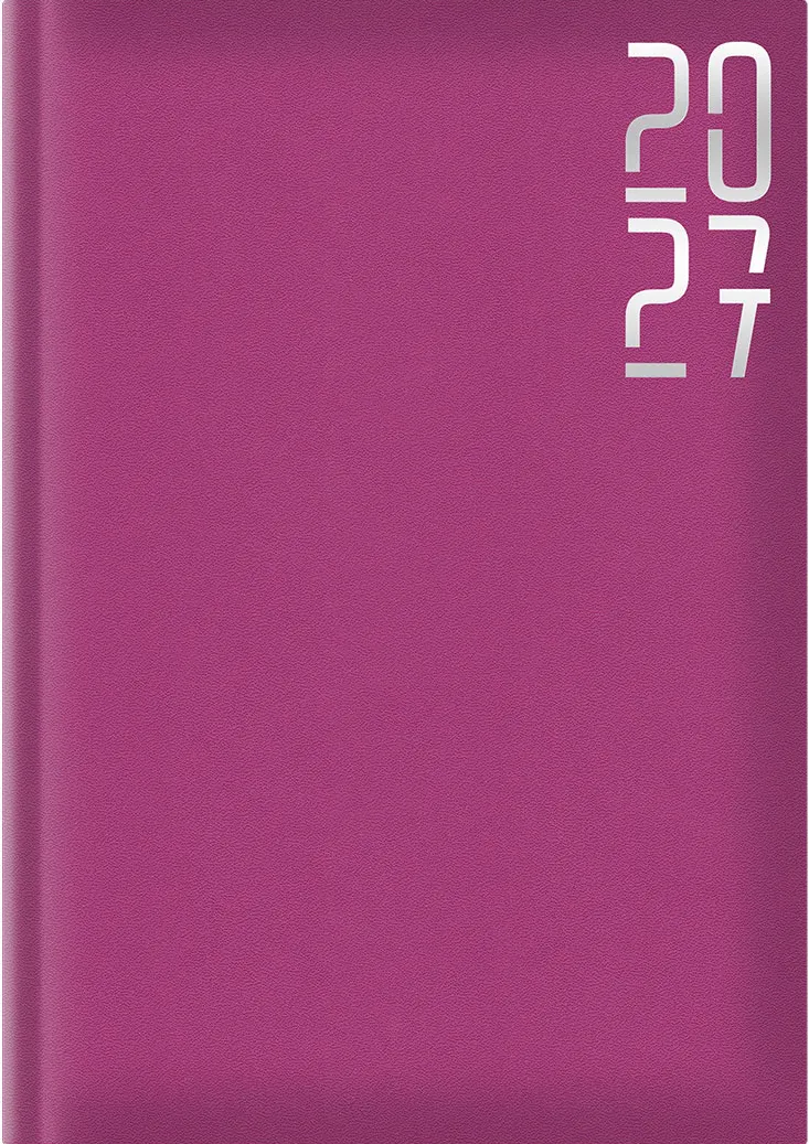 Agenda Artibest A5, datata, hartie offset alb, coperta fucsia