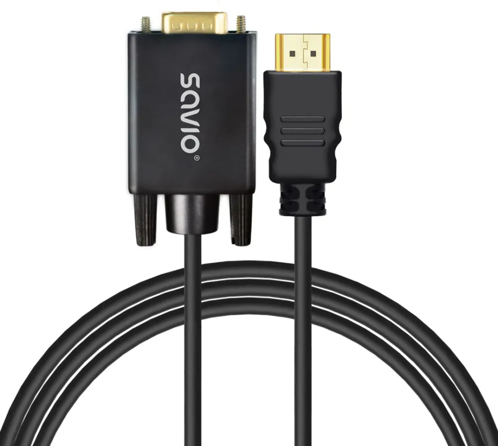 Adapter HDMI CL-197 HDMI(M)-VGA(M) 1,8m