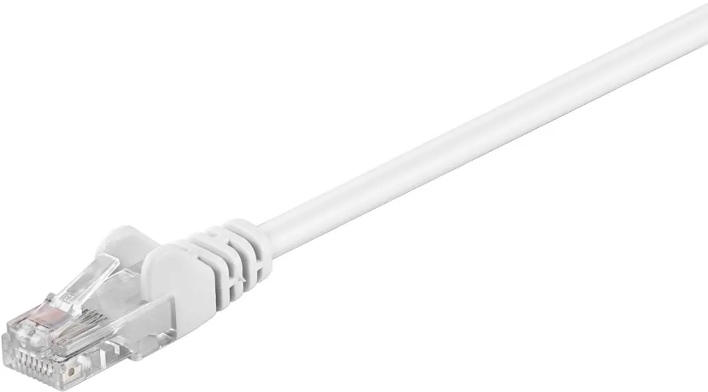 Goobay CAT 5e Patch Cable, U/UTP, white, 2 m