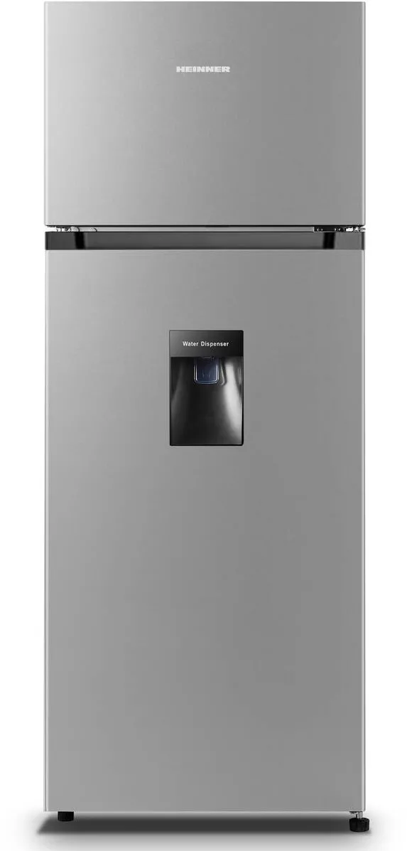 HEINNER Frigider cu doua usi Heinner HF-HS205SWDE++, 206 l, Dozator de apa, Iluminare LED, H 143.4 cm, Clasa E, Argintiu