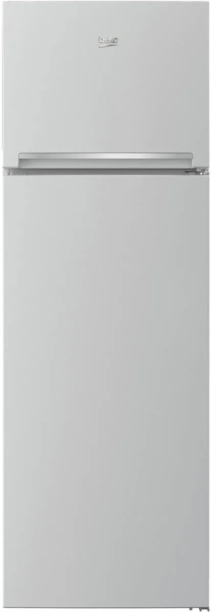 BEKO Frigider cu doua usi RDSA310M40SN, 306 l, Clasa E, Cooling Fan, Safety Glass, H 175 cm, Argintiu