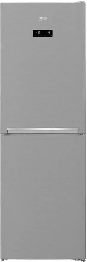 BEKO Combina frigorifica RCNA386E40ZXBN, 358 l, Clasa E, NeoFrost Dual Cooling, HarvestFresh, Everfresh+, Display Touch Control, H 203 cm, Argintiu