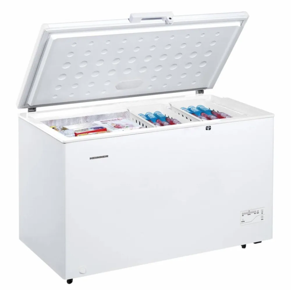 HEINNER Lada frigorifica Heinner HCF-HM371CE++, 371 l, Clasa E, Control Electronic, Iluminare LED, Alb