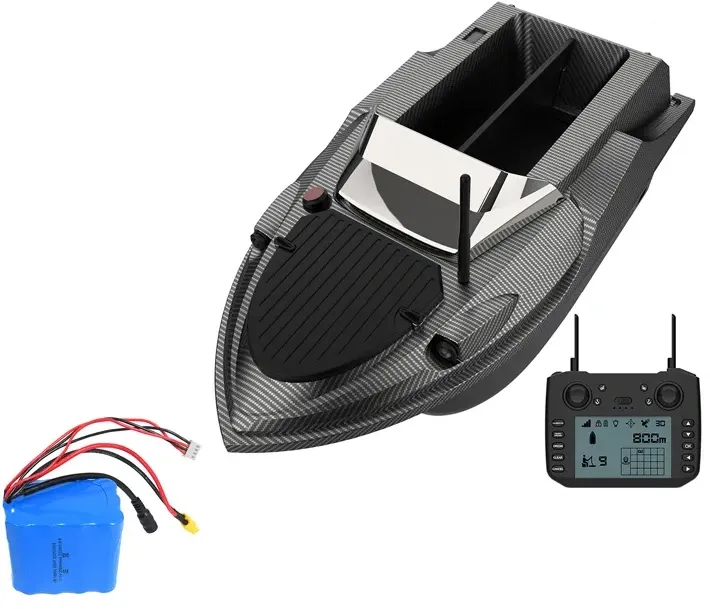 Barcă de momeală FLYTEC V080 cu dispozitiv de localizare + baterie