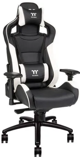 Scaun gaming Thermaltake X Fit negru cu alb