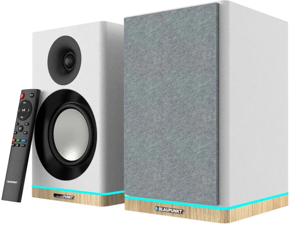 Blaupunkt BS60WH LED Bookshelf Speaker