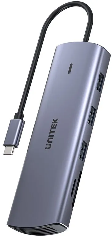 UNITEK 9-in-1 USB-C Hub, HDMI, VGA, SD, RJ45, PD 100W