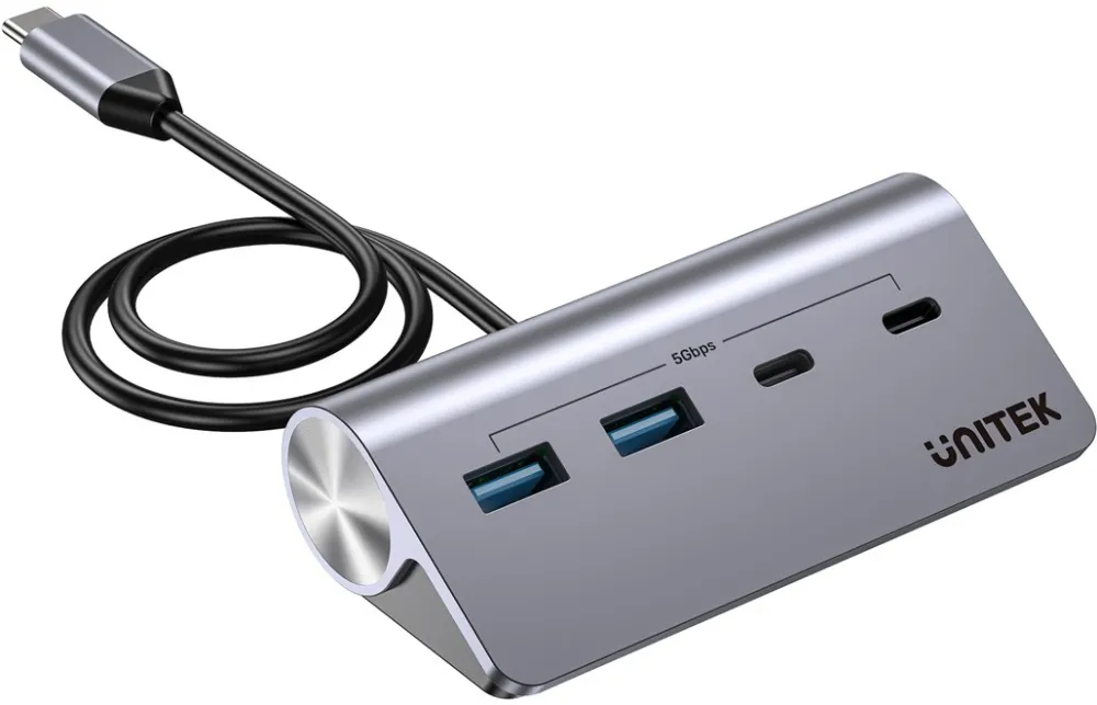 UNITEK H1337AGY01 interface hub USB 3.2 Gen 1 (3.1 Gen 1) Type-C 5000 Mbit/s Grey