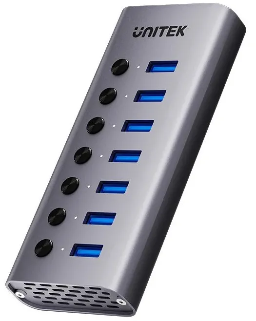USB-A 3.0 5 Gbps hub with 7-in-1 switch Unitek H1314A01-EU