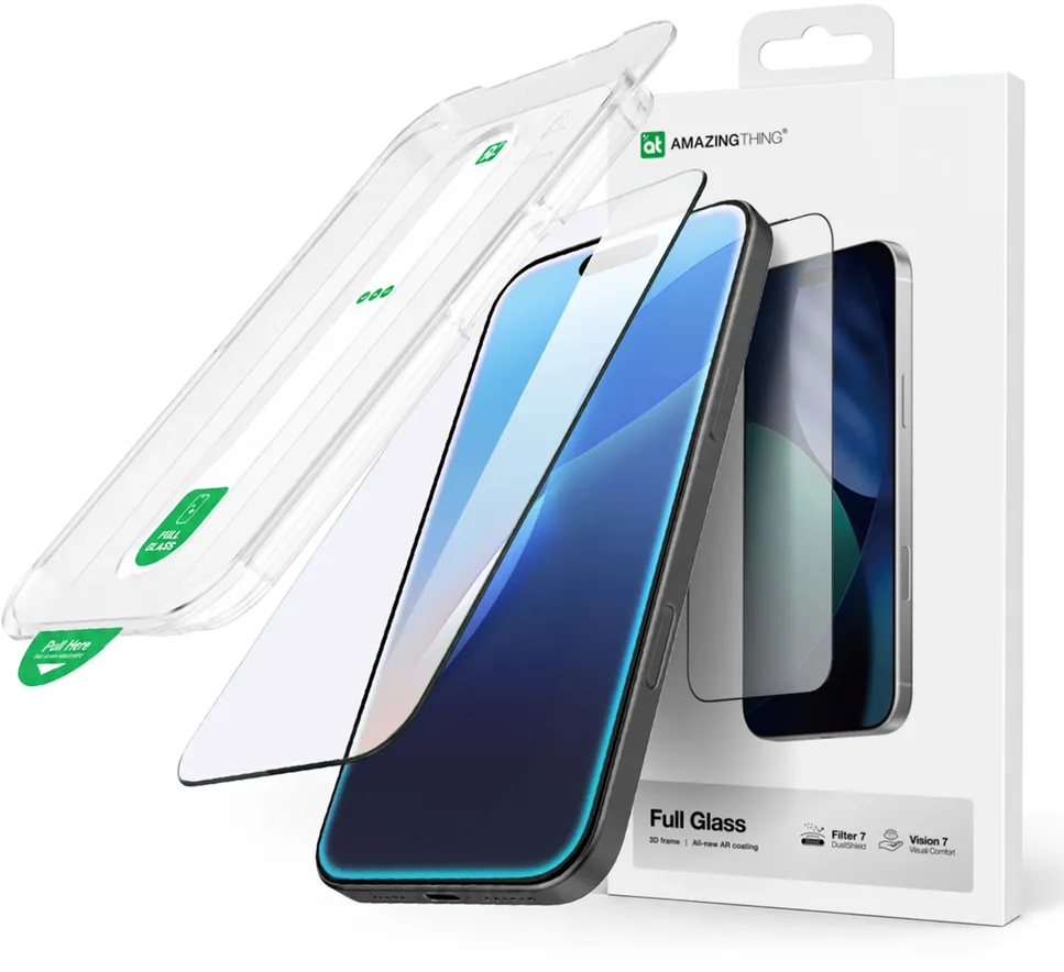 AmazingThing Titan Vision 7 Tempered Glass for iPhone 17 Pro Max