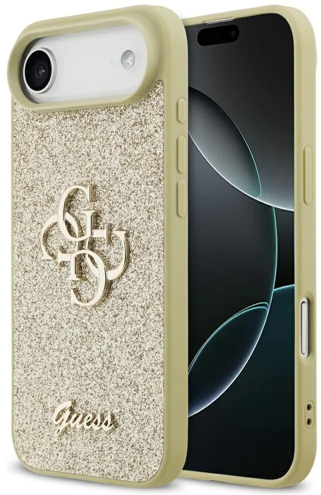Guess Fixed Glitter Big 4G case for iPhone Air - gold