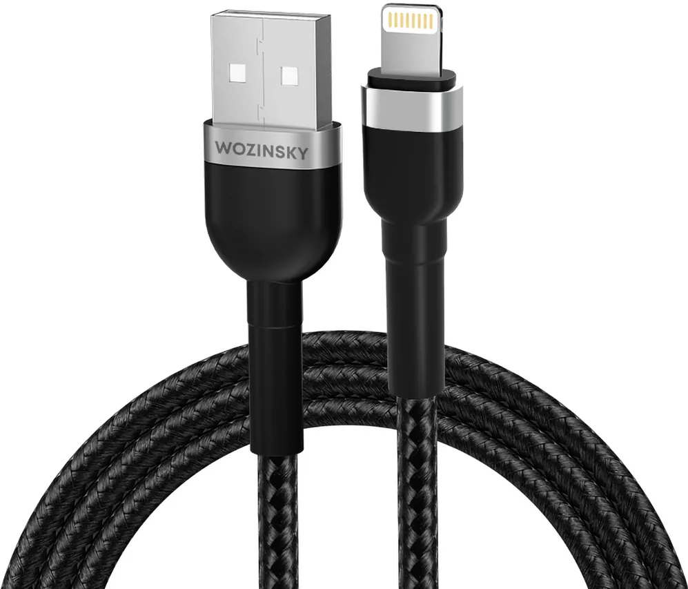 Wozinsky WNBAL1 USB-A / Lightning 2.4A cable 1 m - black