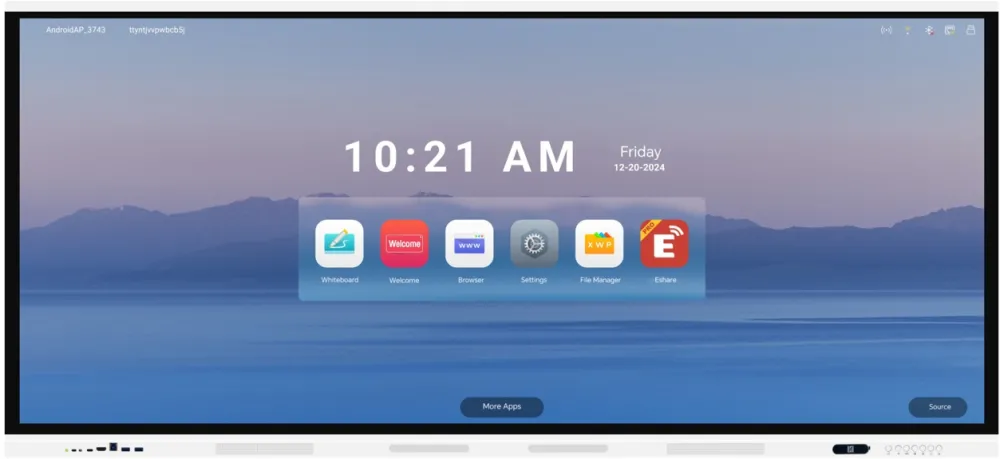 Display interactiv EvoBoard TE105YY(-N), 105", RAM 8GB, ROM 128GB, 4K, Android 13, format wide 21:9