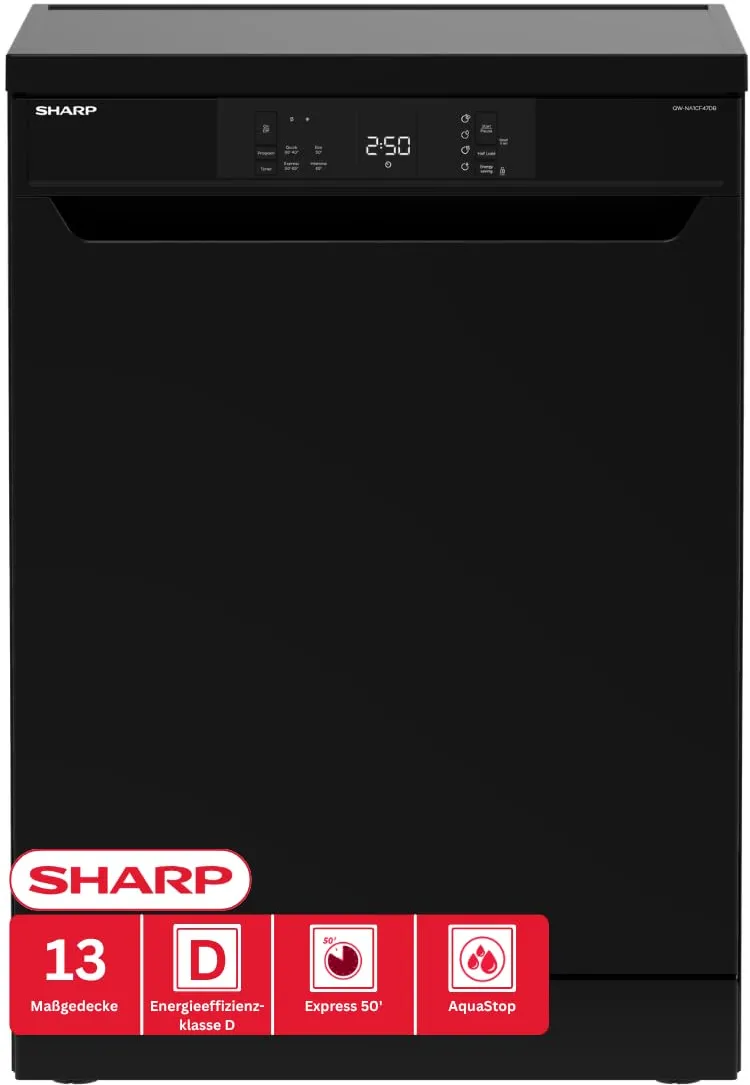 SHARP QW-NA1CF47DB-DE (black, 60 cm)