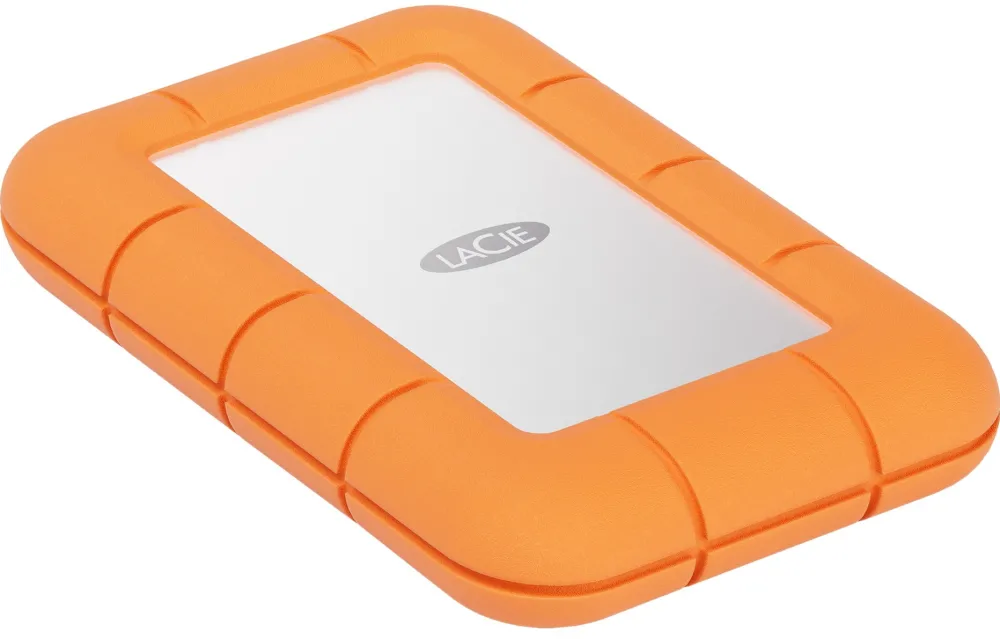 LaCie Rugged Mini SSD 2 TB, External SSD (orange/silver, USB-C 3.2 Gen 2x2 (20 Gbit/s))