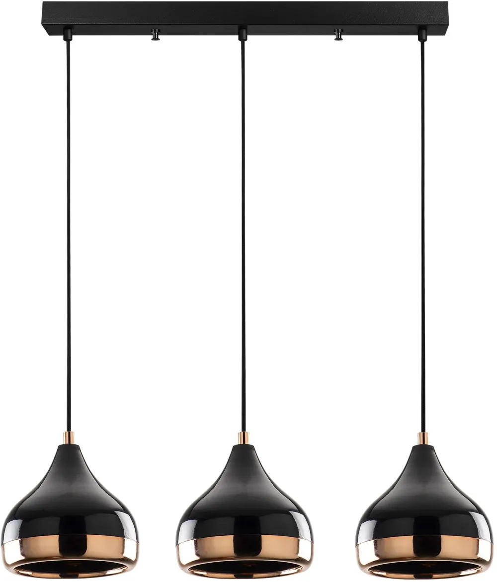 Lustră Opviq Yıldo - 6877, Negru / Cupru