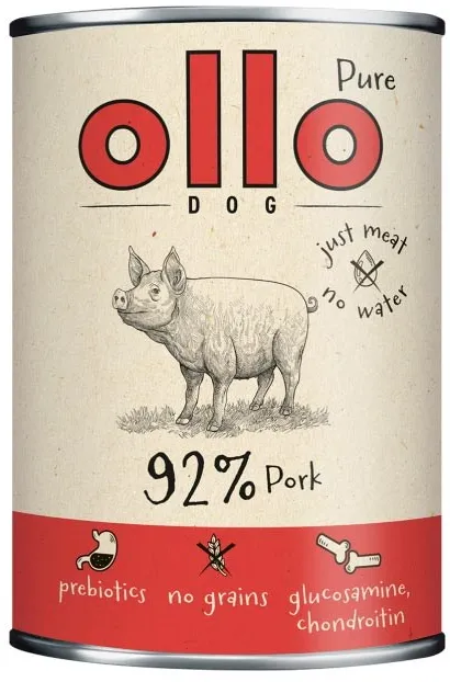 OLLO Pure Pork - wet dog food - 850g