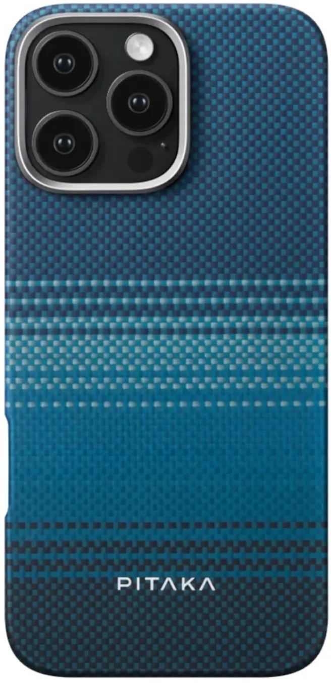 Husa de protectie Pitaka Tactile Woven Aramida Magsafe pentru iPhone 16 Pro Moonrise