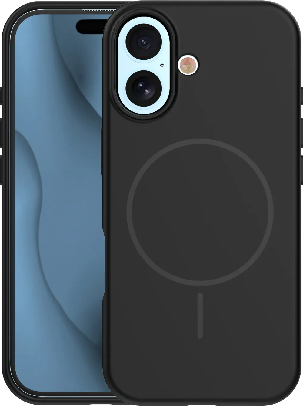 Silicone Thin Mag case for iPhone 17 6,3" / 18 6,3" black
