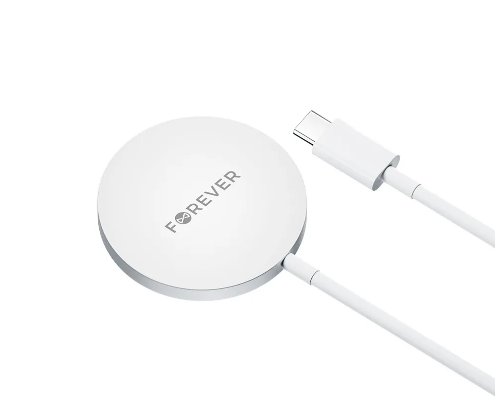 Forever MAWC-100 magnetic wireless charger 15W gray