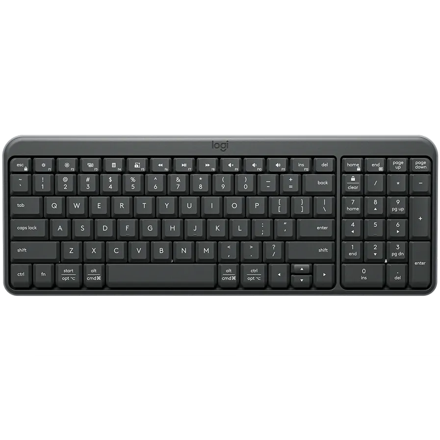 LOGITECH K250 - GRAPHITE - US INT'L - 2.4GHZ/BT - INTNL-973