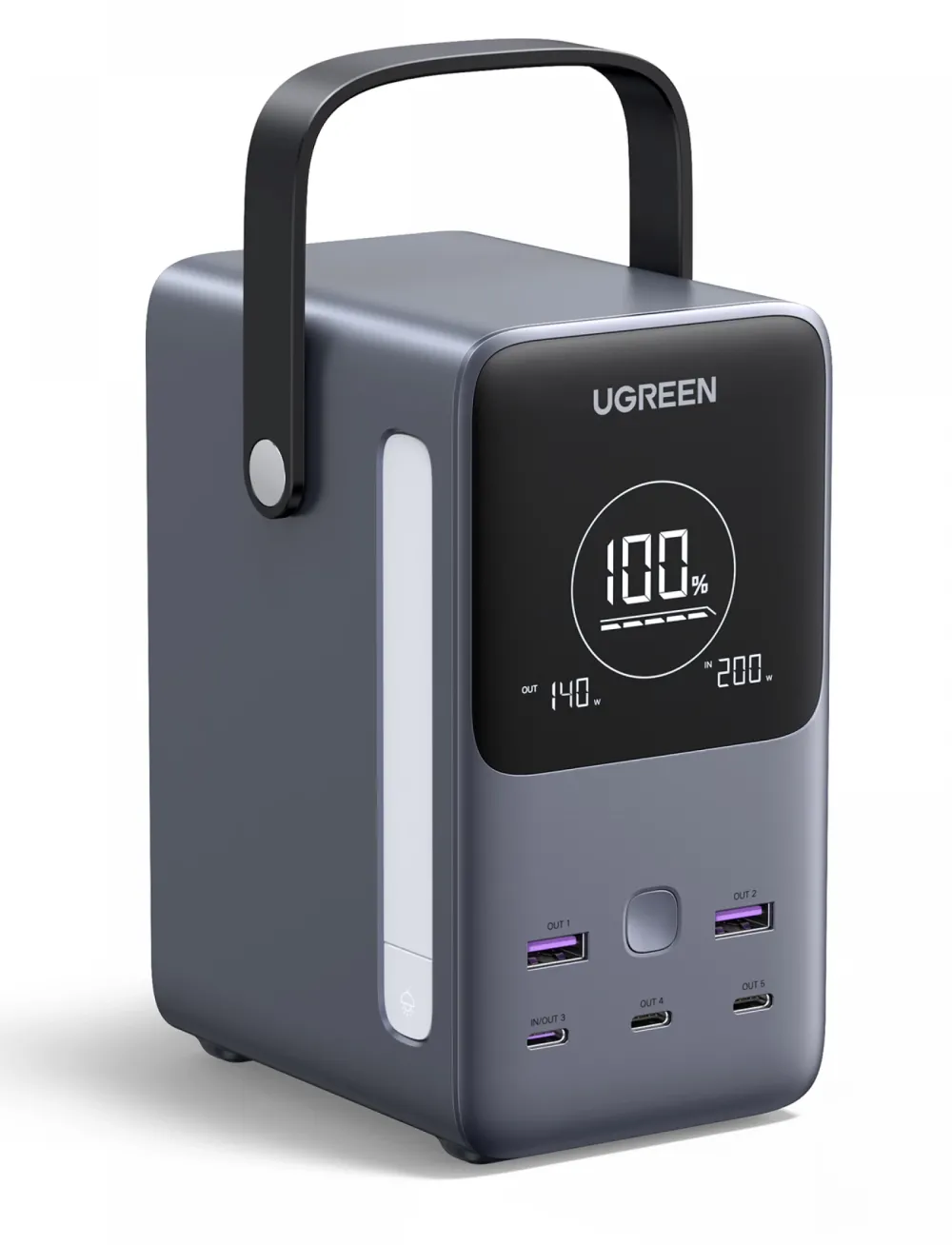 Baterie externa UGREEN PB770 48.000 mAh 300W 2x USB 4x USB-C Gri
