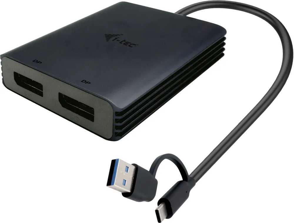 Adapter Video USB-A/USB-C Dual 4K/60 Hz DisplayPort