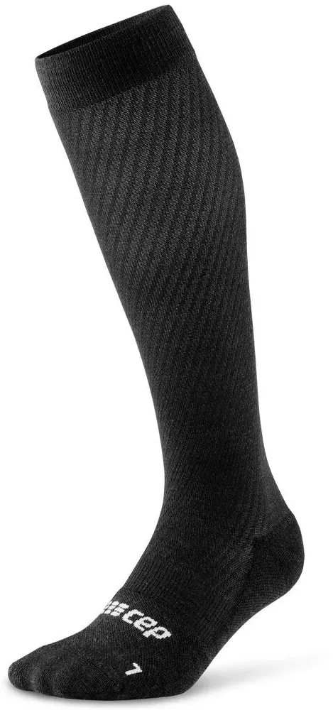 CEP - sosete compresie inalte - flight socks tall - black - III - 32-38 cm gamba