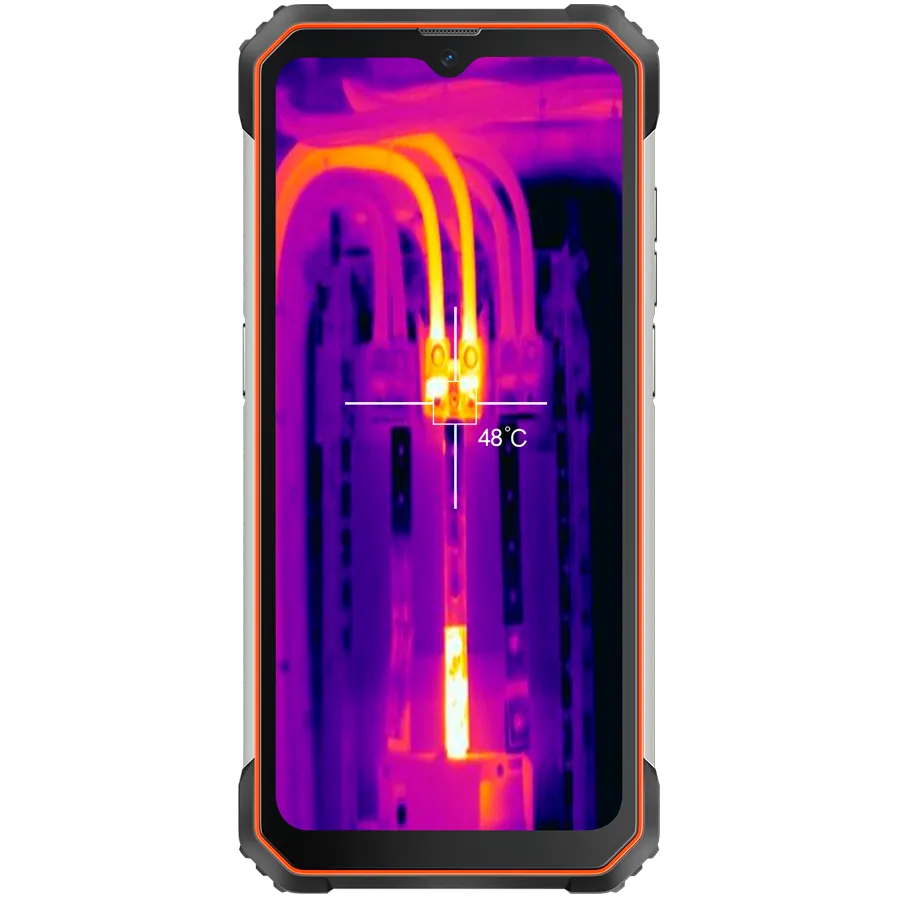 Blackview Rugged BL8800 Dual 5G Pro 6.58" FHD+IPS 1080x2408 8GB/128GB, MT6833V Octa-core 2.2GHz, 16MP Front/5MP+50MP Back Camera FLIR thermal camera Battery 8380mAh Type-C Android 11 Fingerprint Dual SIM NFC NO Charger MIL-STD-810H Orange