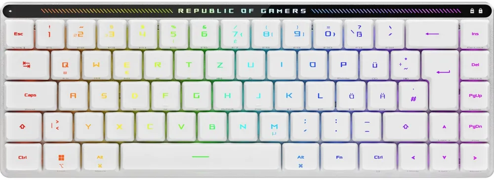 Asus ROG Falchion RX (white, DE layout, ROG RX Red)