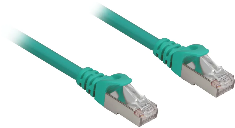 Sharkoon kabel sieciowy RJ45 CAT.6a SFTP LSOH zielony 1,5m - HalogenFree