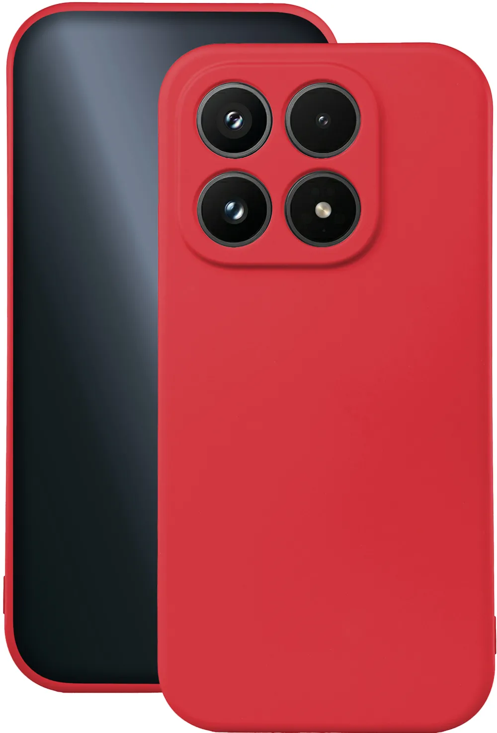 Silicon case for Xiaomi 17 red